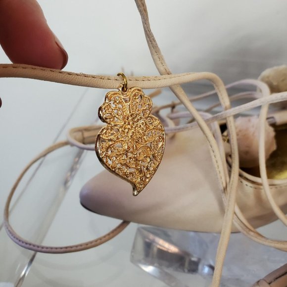 ALAMEDA TURQUESA Wrap Shoes Flats Pointed Toe The Blonde Salad Charm Womens 37 7 - Picture 6 of 11